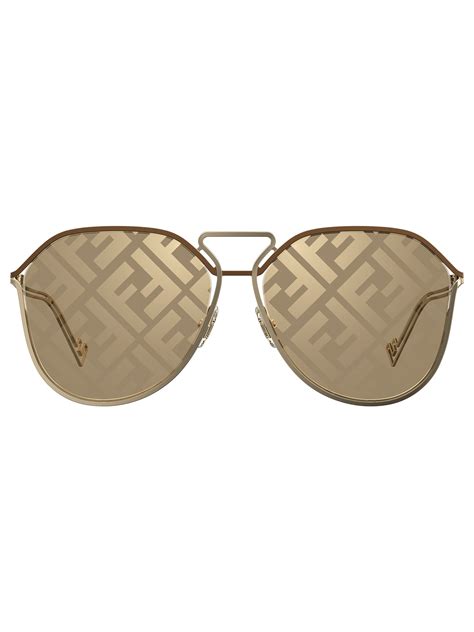 Fendi Ff M0071/s Sunglasses In G/eb Gold 